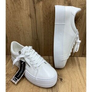 JABASIC Womens Platform Sneakers Comfortable Lace Up Casual Shoes Walking Size 9